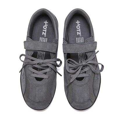 OTZ ROMARY LACE-UP SNEAKERS - SUEDE GREY