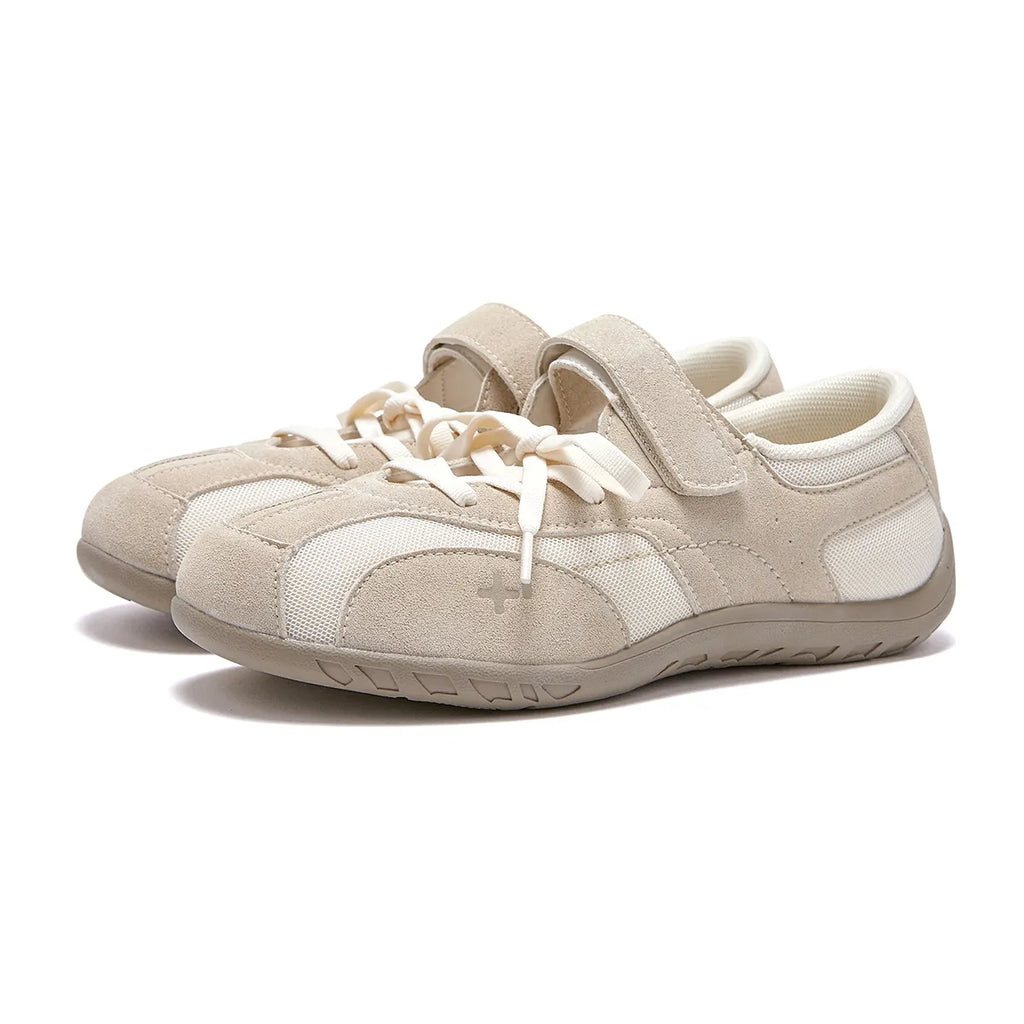 OTZ ROMARY LACE-UP SNEAKERS - SUEDE IVORY