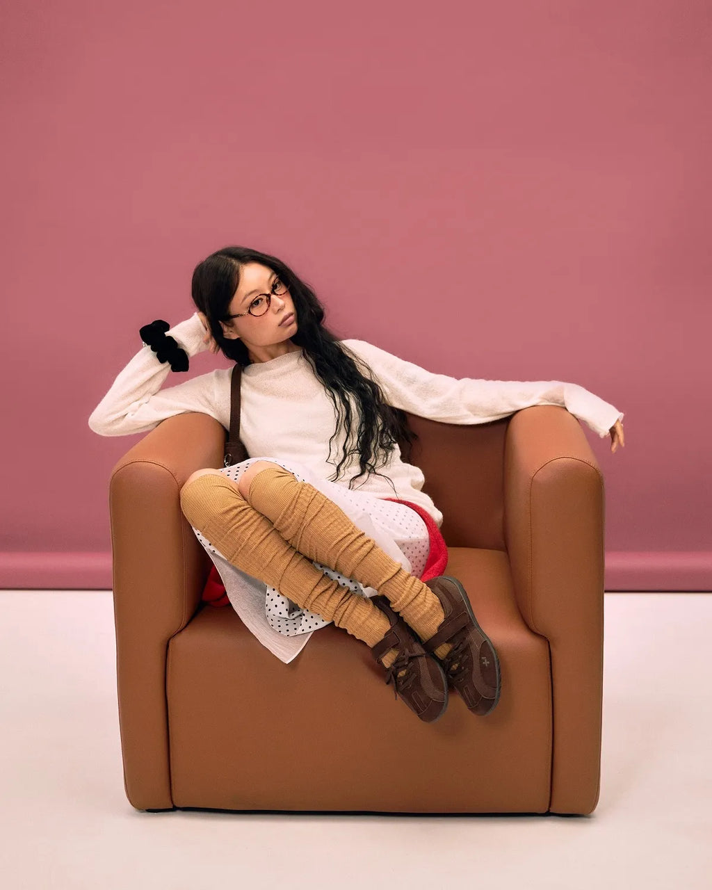 OTZ ROMARY LACE-UP SNEAKERS - SUEDE BROWN