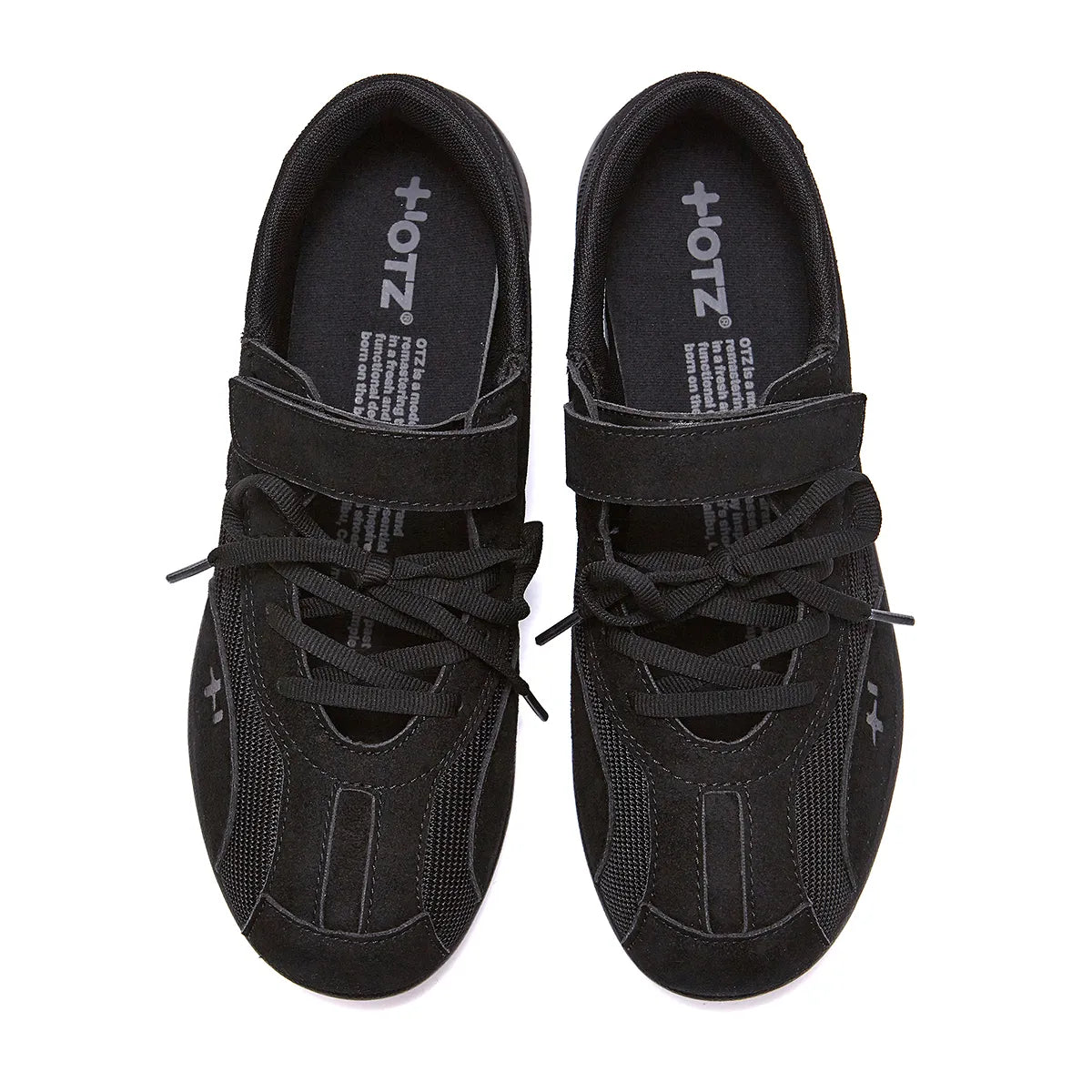 OTZ ROMARY LACE-UP SNEAKERS - SUEDE BLACK