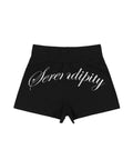 NASTY FANCY BACK LETTERING MICRO SHORT PANTS (BLACK)