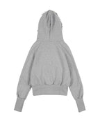 NASTY FANCY RUTHLESS FUR HOODED ZIP-UP (GRAY)