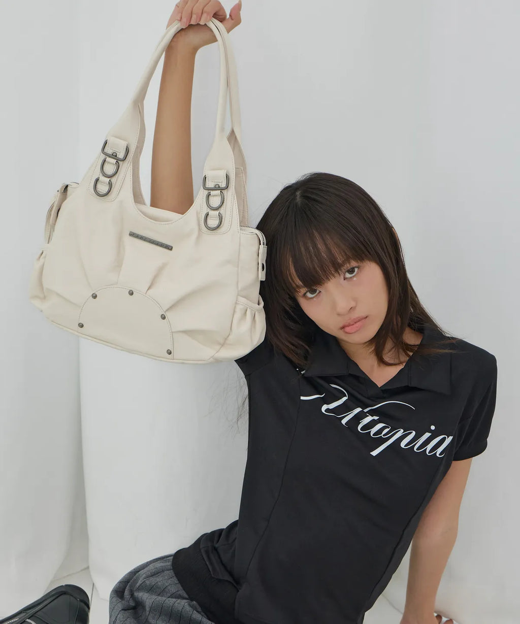 FANCY CLUB RANMA HOBO BAG (IVORY)