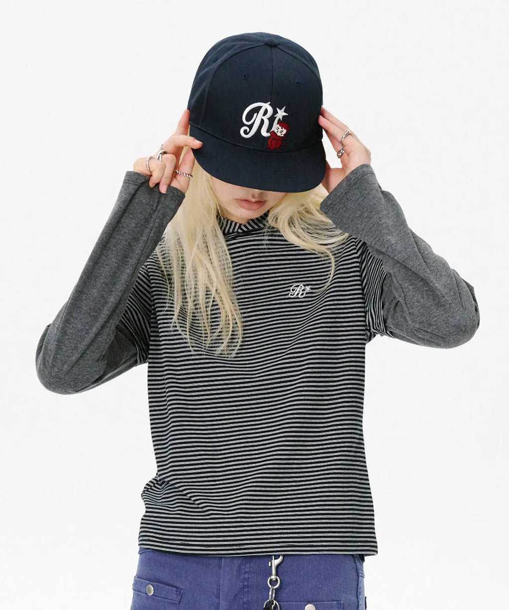 [RUNNINGHIGH] Manny Patch Snapback Hat_Navy