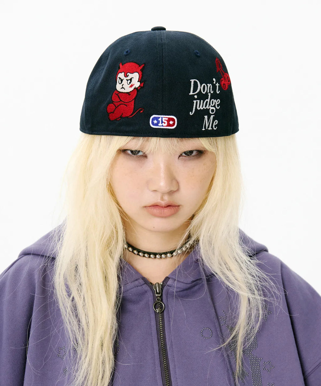 [RUNNINGHIGH] Manny Patch Snapback Hat_Navy