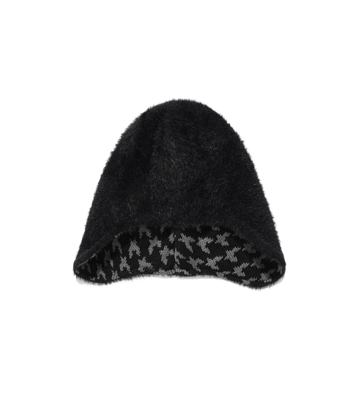 niceghostclub FFATS EARCAP BUTTON BEANIE_BLACK