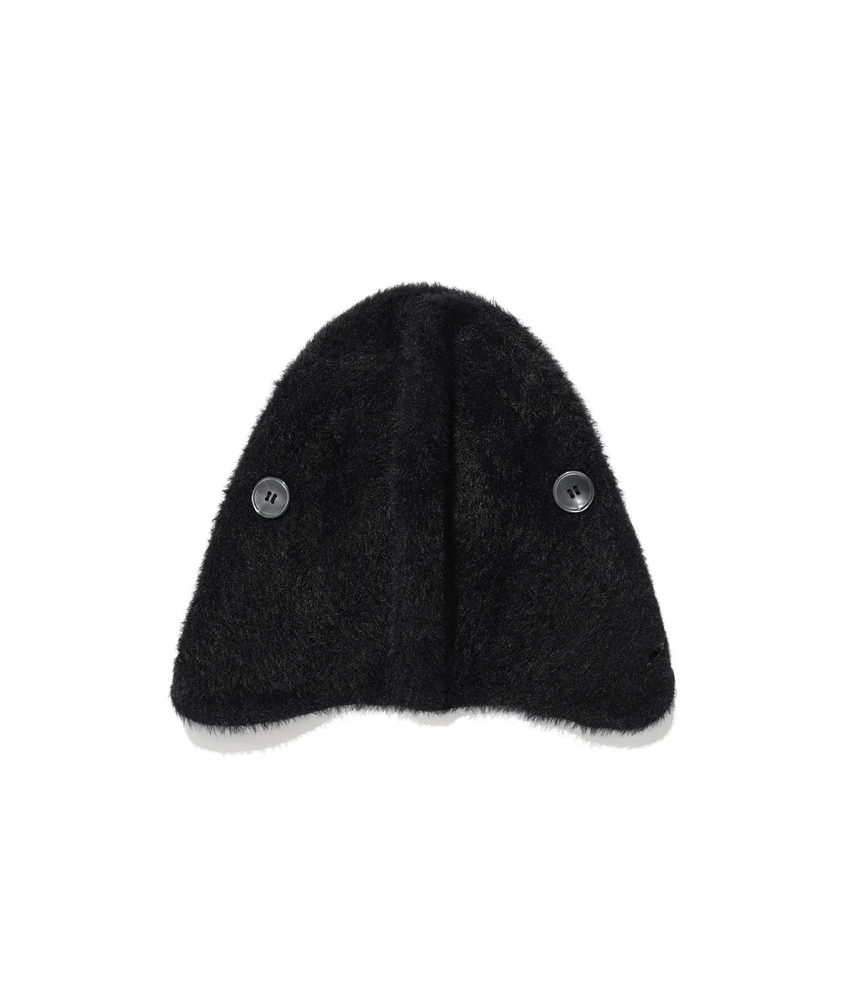 niceghostclub FFATS EARCAP BUTTON BEANIE_BLACK