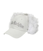 GILA ARCHIVE FAUX FUR HOTFIX LOGO EARFLAP CAP_GREY