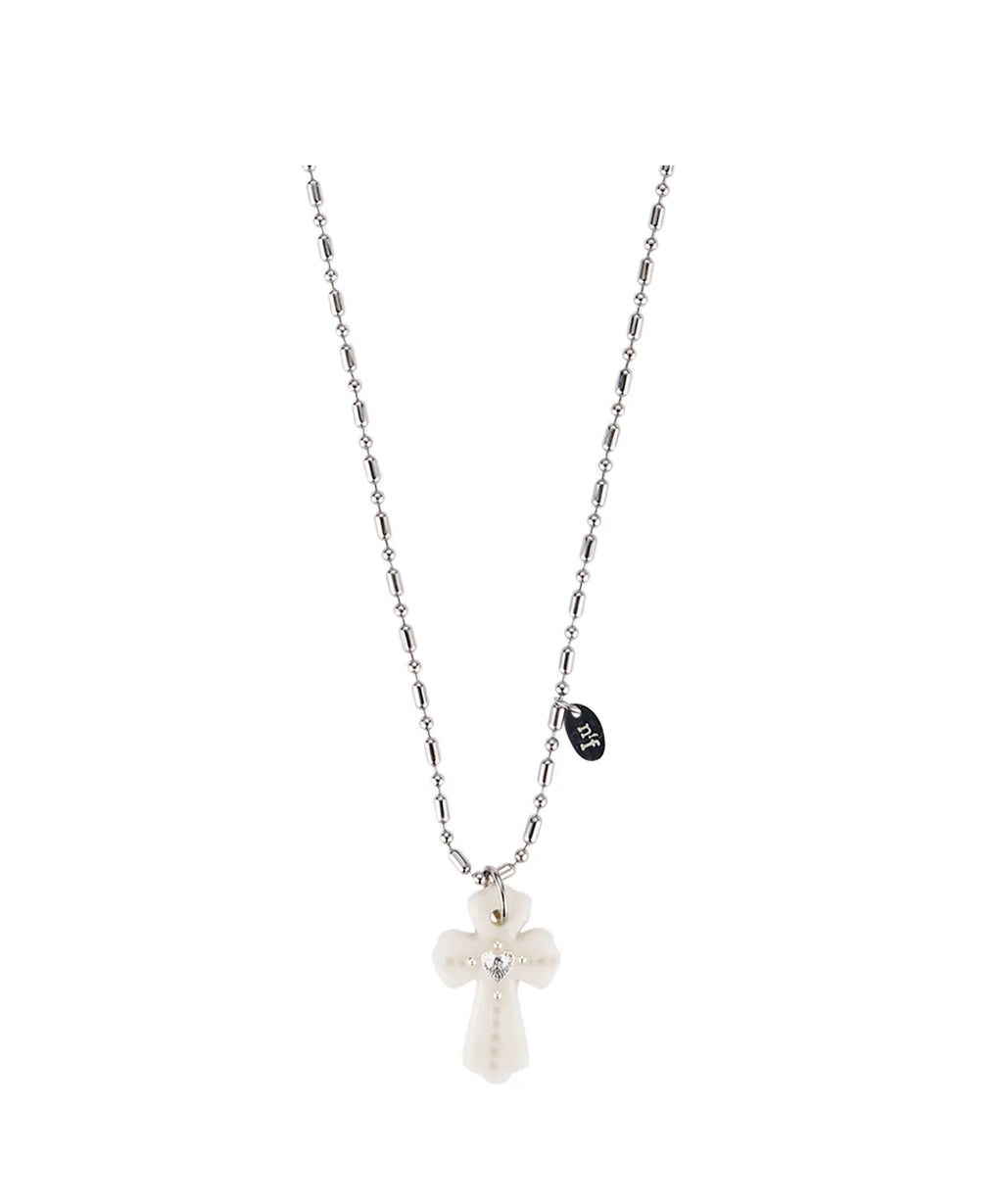 NFF Agape Necklace-white