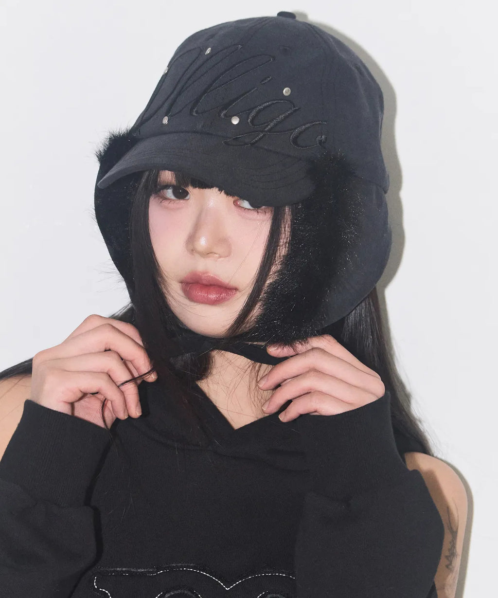 ILLIGO FLURRY EAR FALP CAP - BLACK