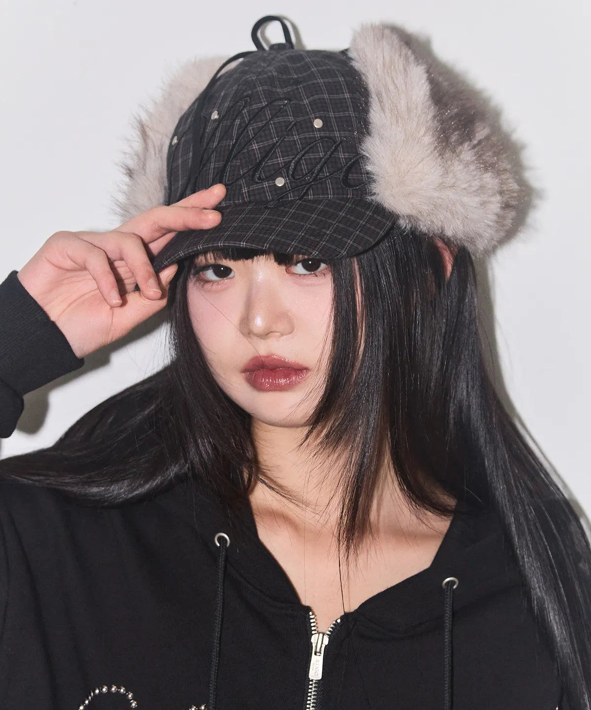 ILLIGO FLURRY EAR FALP CAP - CHECK CREAM