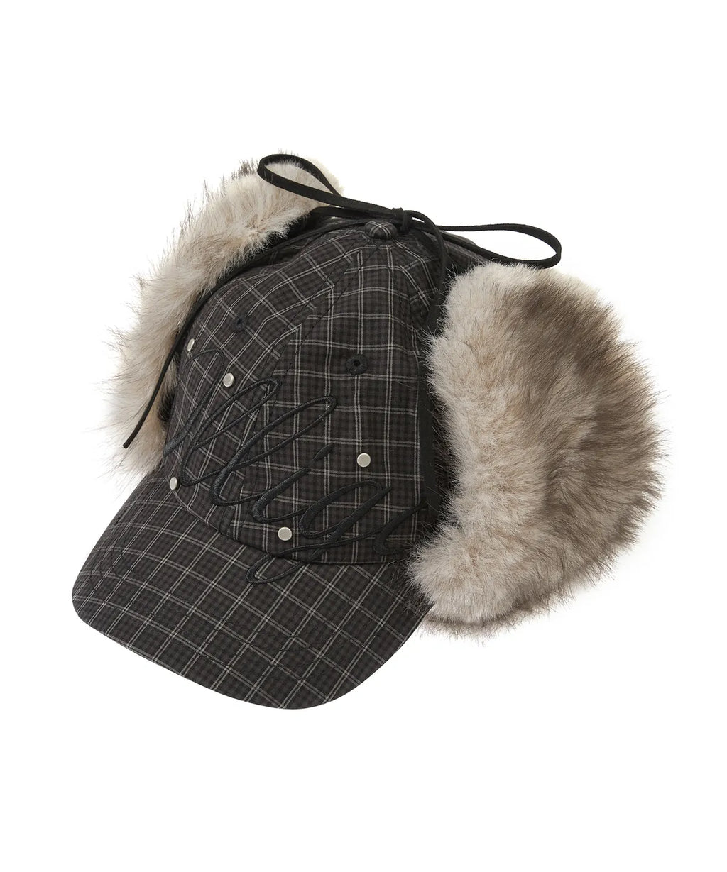 ILLIGO FLURRY EAR FALP CAP - CHECK CREAM