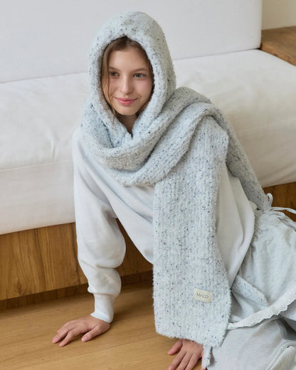 COOKIE KNIT MUFFLER_white