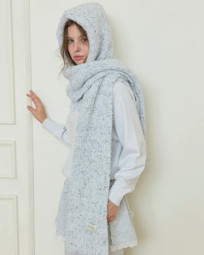 COOKIE KNIT MUFFLER_white