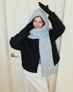 COOKIE KNIT MUFFLER_gray
