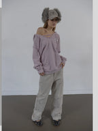 SETUPEXE CORDUROY FUR EARFLAP CAP / BEIGE