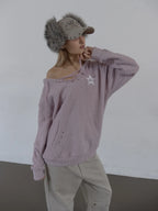 SETUPEXE CORDUROY FUR EARFLAP CAP / BEIGE