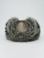 SETUPEXE CORDUROY FUR EARFLAP CAP / BEIGE