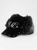 SETUPEXE CORDUROY FUR EARFLAP CAP / BLACK