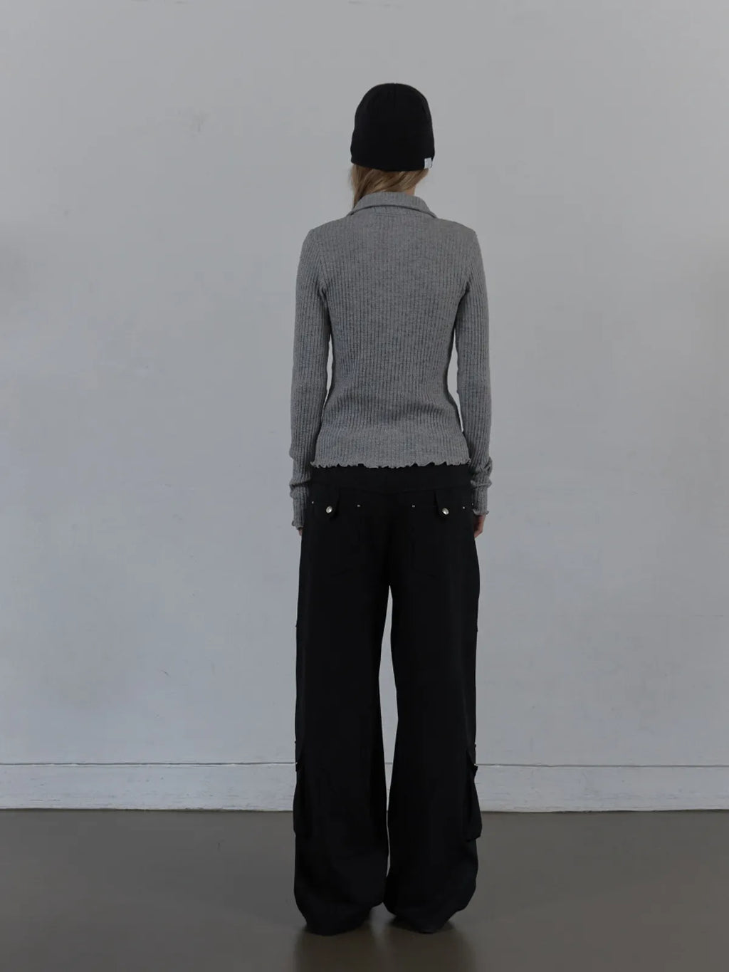 SETUPEXE SNAP GOLGI SHIRT / MELANGE GRAY