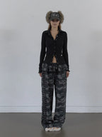SETUPEXE SNAP GOLGI SHIRT / BLACK