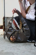 [FOR APPEAL] CARRY LIGHT HOBO BAG_CHOCO CHARCOAL