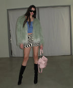 yeomim slouchy bag (pale pink) & keyring set