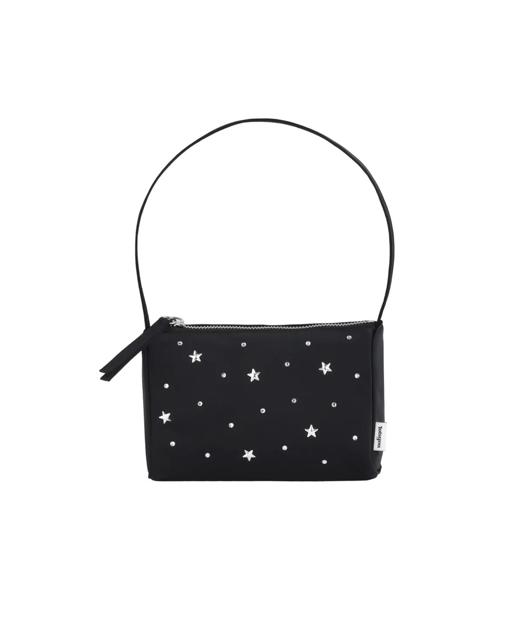 LOTSYOU_Twinkle Jelly Pouch Bag BLACK