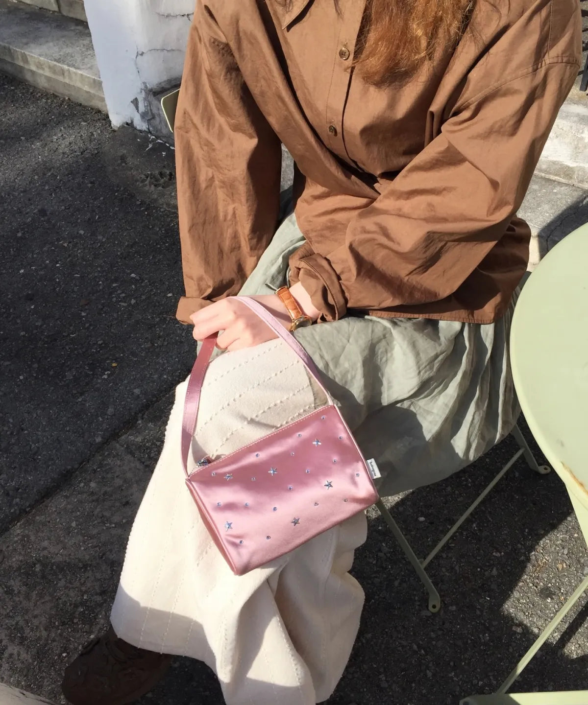 LOTSYOU_Twinkle Jelly Pouch Bag L/PINK