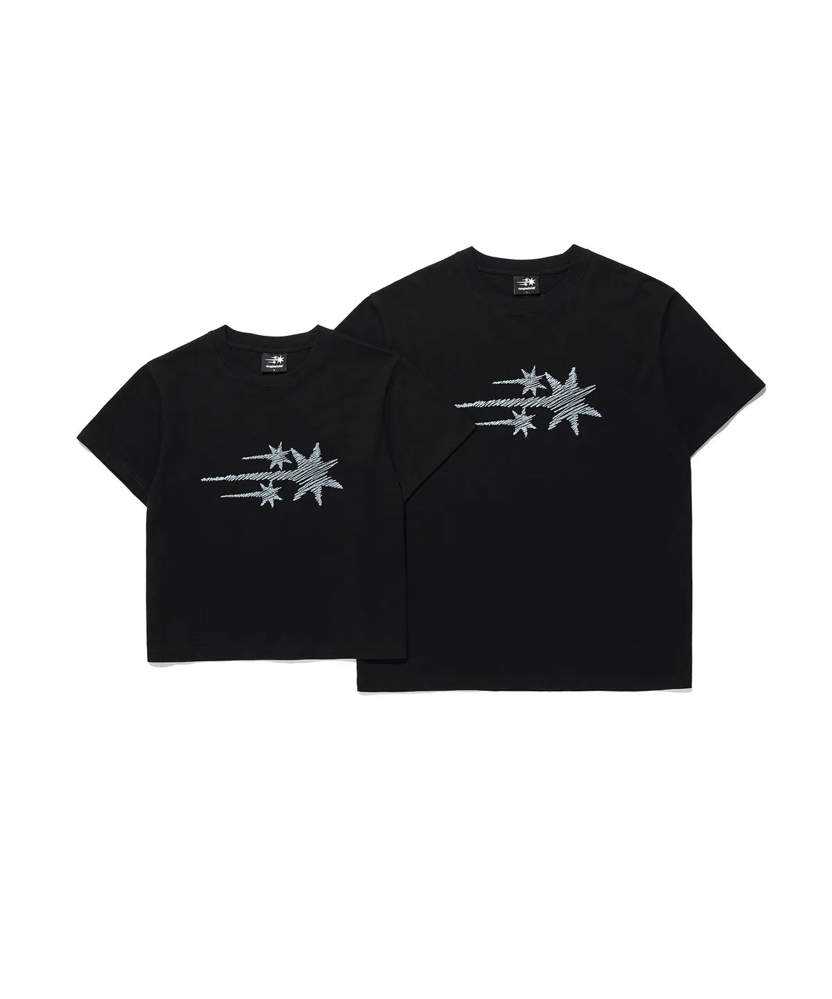 niceghostclub sketch 3star basic tee [black]