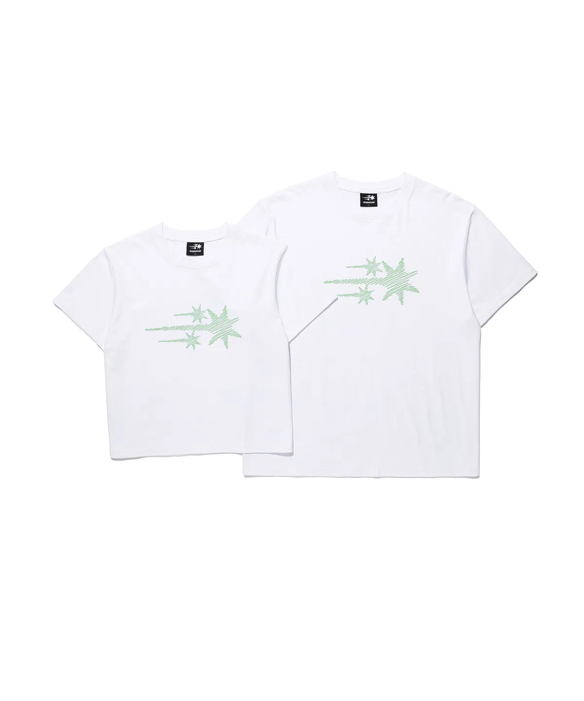 niceghostclub sketch 3star basic tee [white]