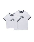 niceghostclub rush 3star basic ringer tee [light grey]