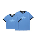 niceghostclub rush 3star basic ringer tee [blue]