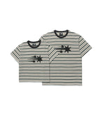 niceghostclub stripe 3star basic ringer tee [oatmeal]