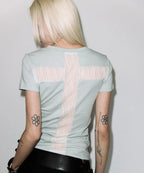 [FANCY CLUB] BACK CROSS TEE_5 COLORS