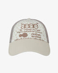 [AEAE] WEB LOGO FLOWER MESH CAP_2 COLORS