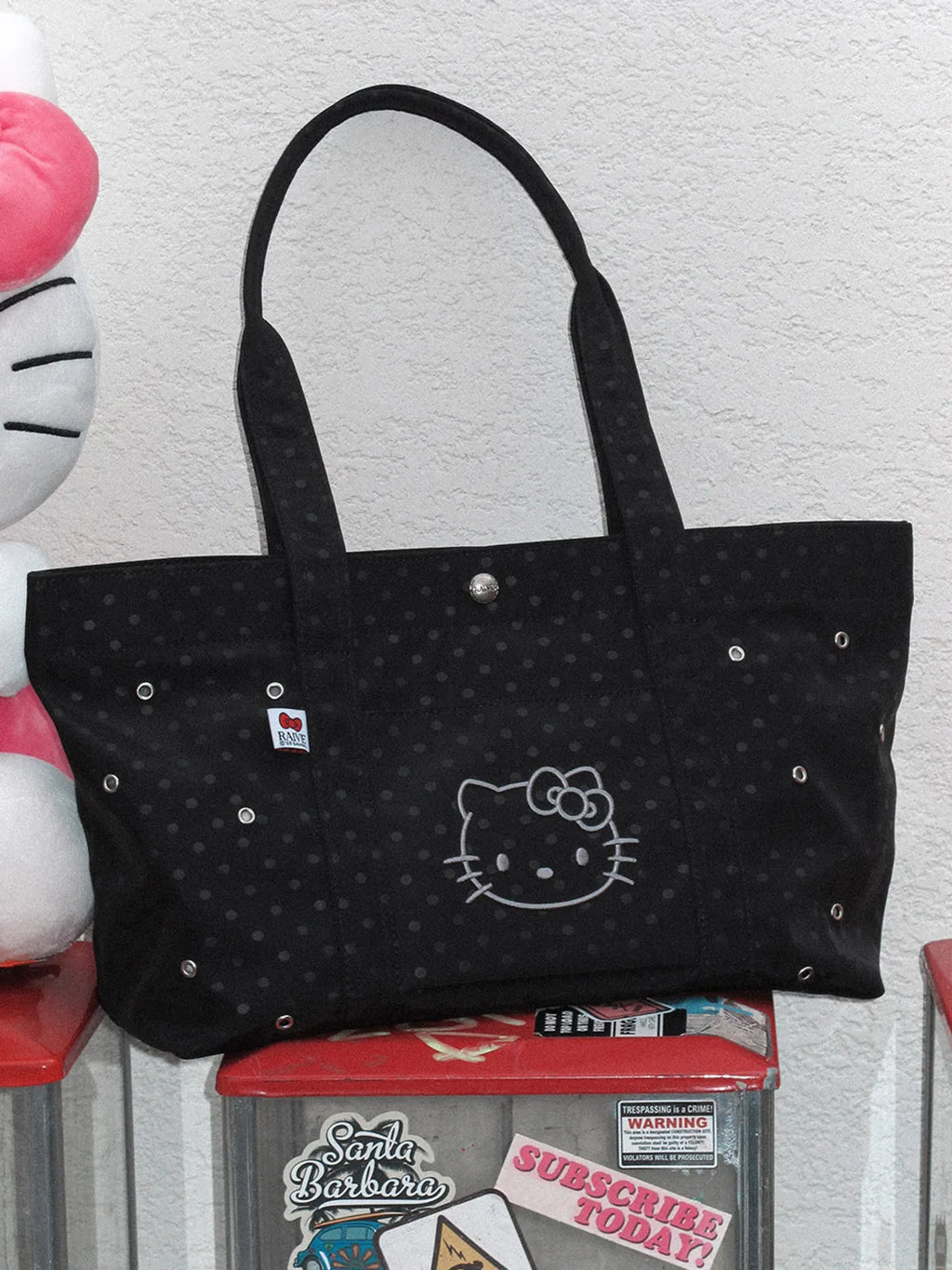 [RAIVE X HELLO KITTY] SHOULDER BAG BLACK
