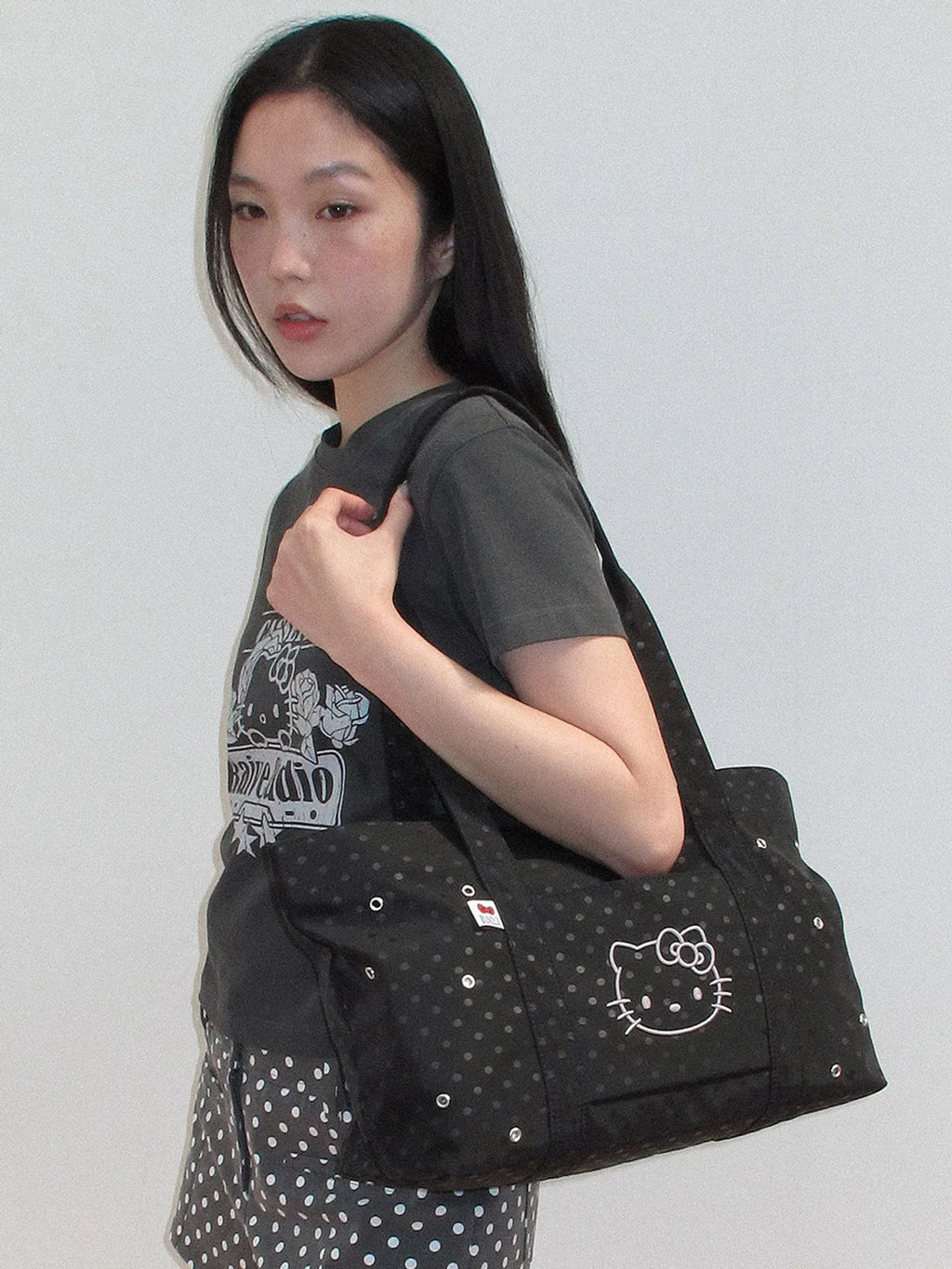 [RAIVE X HELLO KITTY] SHOULDER BAG BLACK