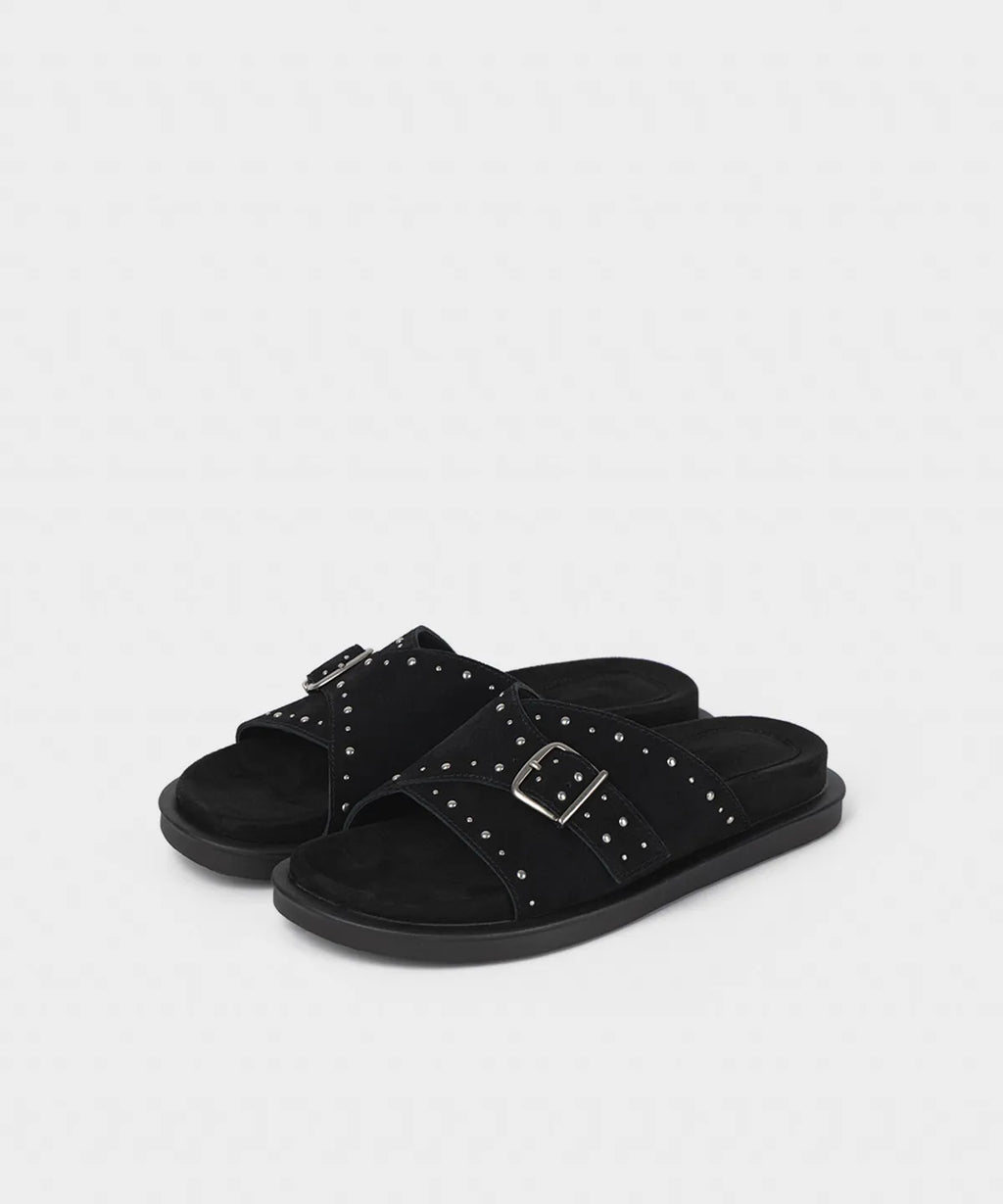 [KHIHO] SOLI BUCKLE SLIDES_2 COLORS