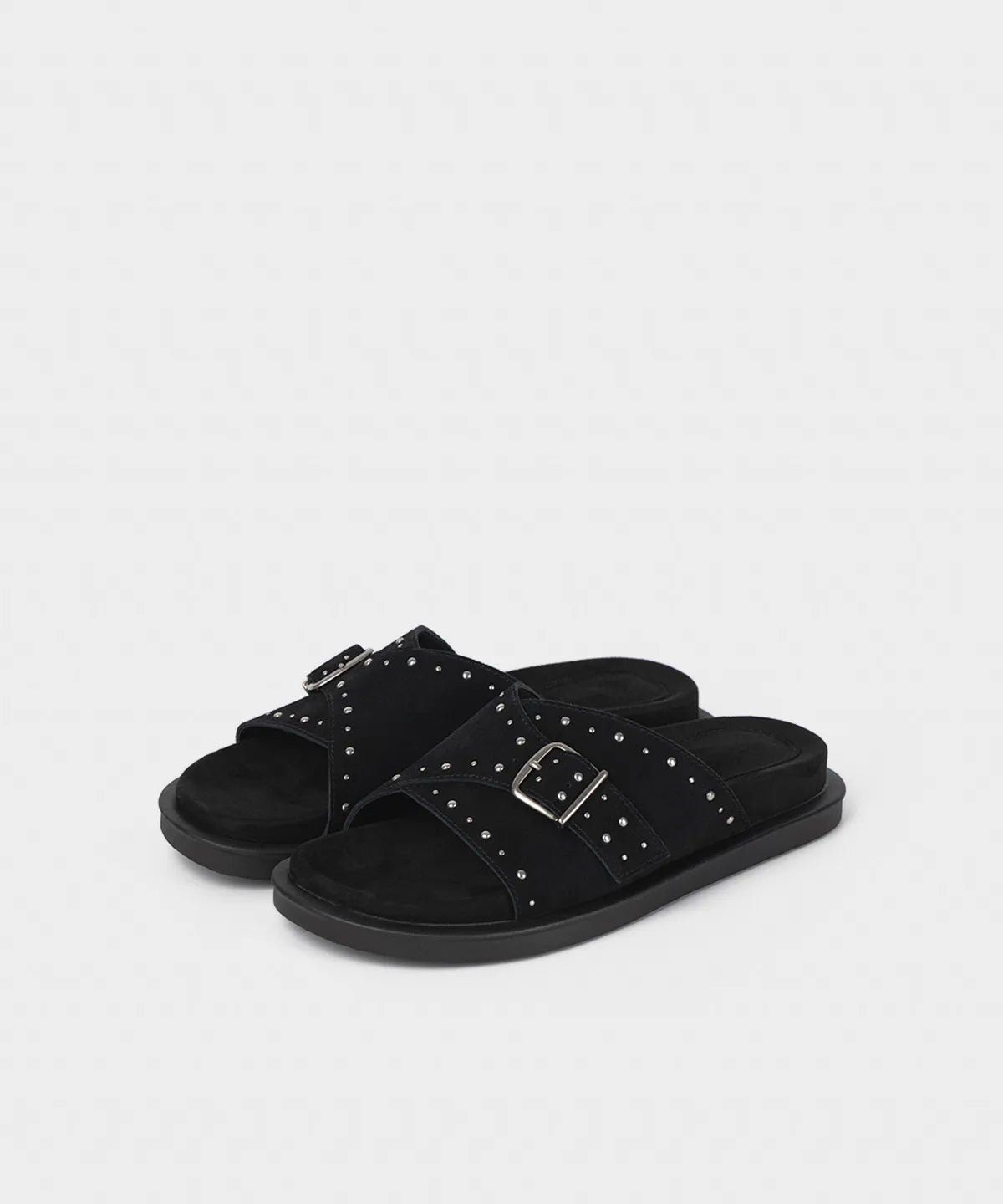 [KHIHO] SOLI BUCKLE SLIDES_2 COLORS