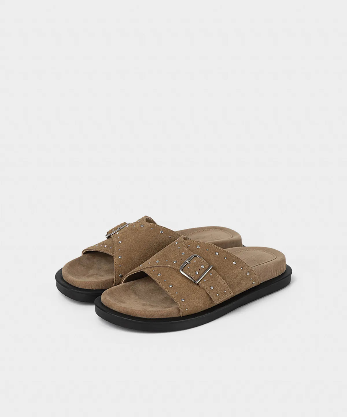 [KHIHO] SOLI BUCKLE SLIDES_2 COLORS