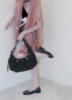 [FOR APPEAL] CARRY LIGHT HOBO BAG_BLACK LEOPARD