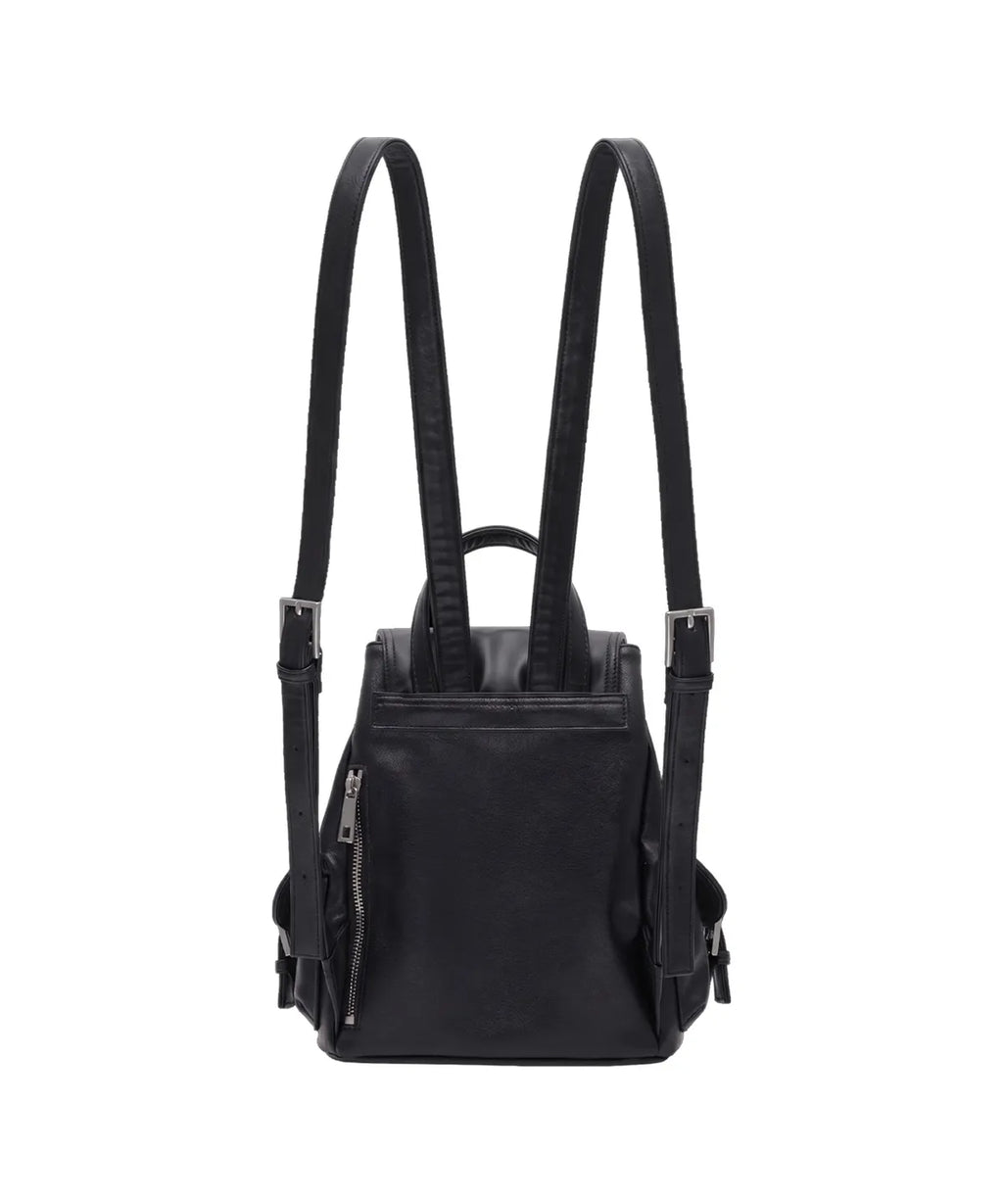 [lotsyou] Nostalgia Chubby ⭐️Non-Twinkle⭐️ Backpack - Leather Black (啞光款)