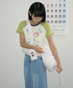 [RONRON] BETTY BOOP MINI STAR STITCH RAGLAN T SHIRT_YELLOW