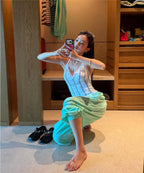 [WAVEGIRL] SOCCER LACE SLEEVELESS SHIRT_2 COLORS