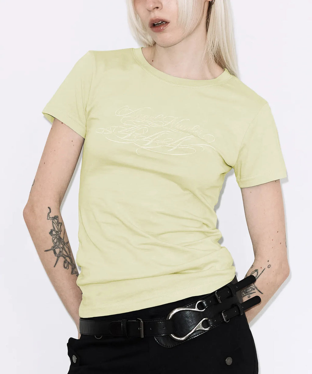 [FANCY CLUB] BACK CROSS TEE_5 COLORS
