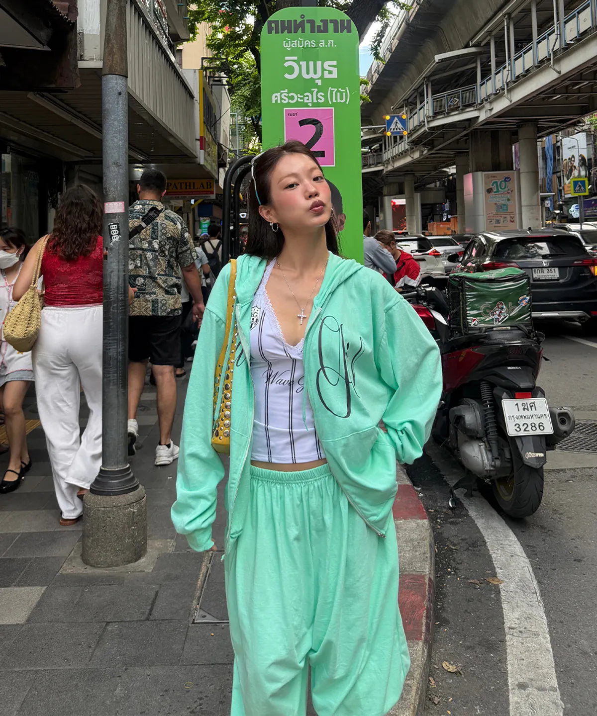 [WAVEGIRL] SINGLE WAVY HOOD ZIP-UP_3 COLORS