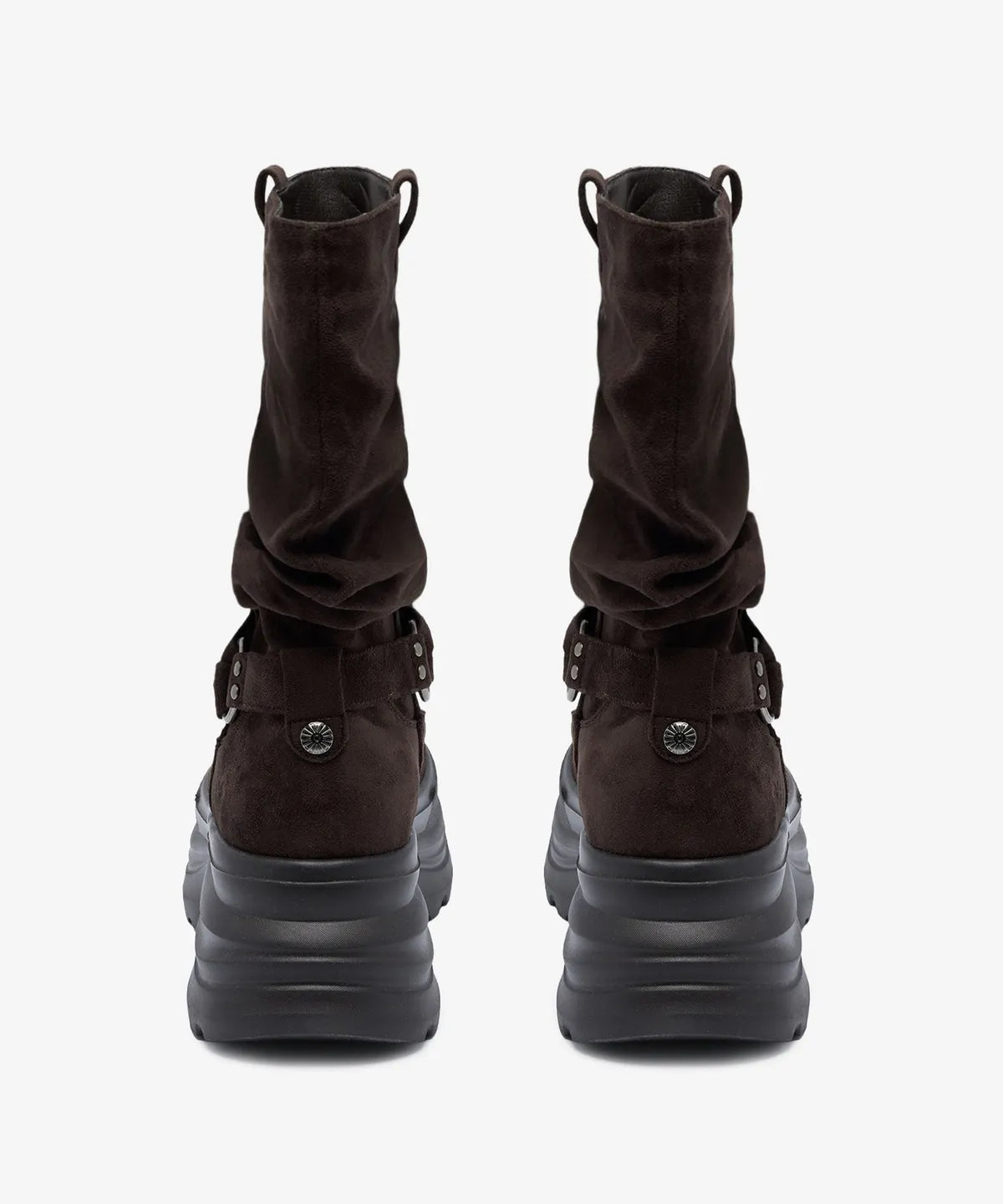 [OTZ] 3300 Slouch Platform Boots - Suede Brown