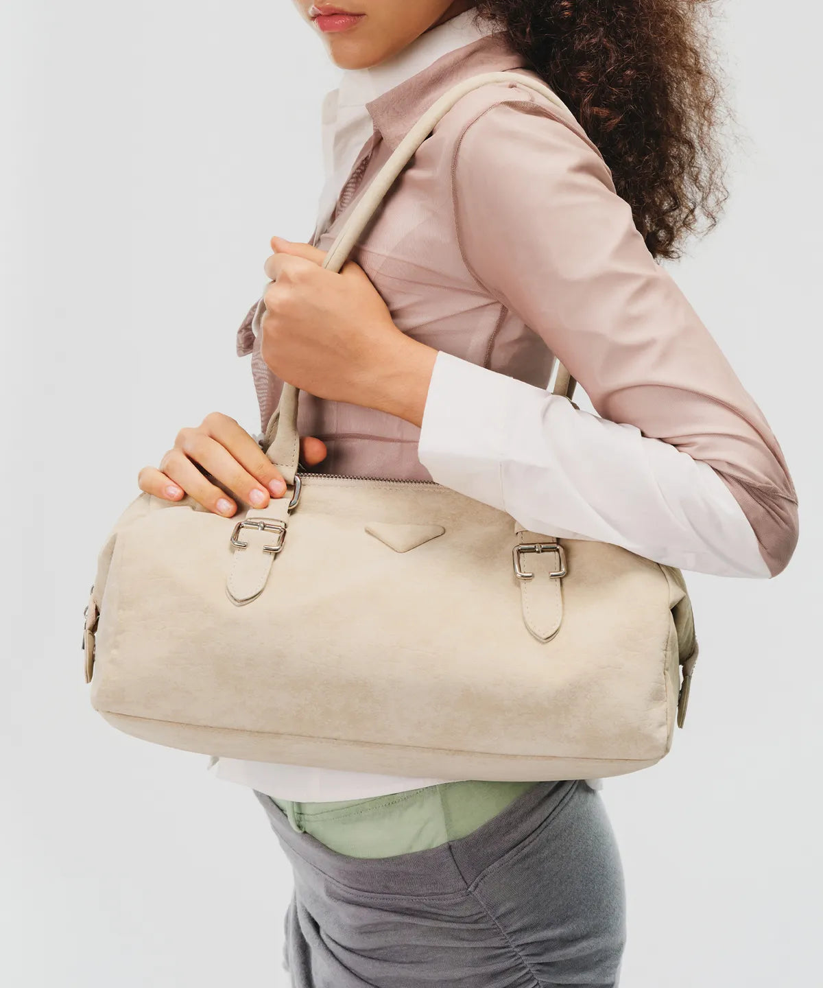 [FENNEC] SOTY BUCKLE BAG_OAT CREAM