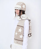 [video jockey] Vikey Star Knit Muffler - 3colors